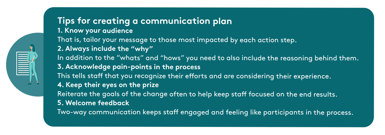 change management - comm plan
